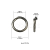 Iron Open Jump Rings IFIN-YW0001-41B-4