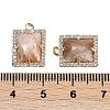Natural Sunstone Faceted Rectangle Pendants G-I375-05G-04-3