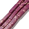 Synthetic Imperial Jasper Dyed Beads Strands G-D077-C01-04-1