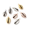 Electroplated Shell Beads Pendants PALLOY-JF01002-1