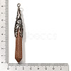 Synthetic Goldstone Pointed Big Pendants G-P560-02R-23-3