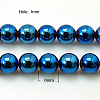 Non-Magnetic Synthetic Hematite Beads Strands X-G-C019-6mm-1