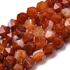 Natural Red Banded Agate Beads Strands G-Z119-A05-03-3