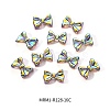 Electroplated Bowknot Resin Cabochons MRMJ-R128-16C-2