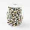 Handmade Natural Flower Amazonite Beads Chains for Necklaces Bracelets Making AJEW-K011-6mm-04-2