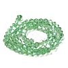 Transparent Electroplate Glass Beads Strands EGLA-A039-T3mm-B24-2