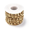Ion Plating(IP) 304 Stainless Steel Coffee Bean Link Chains CHS-E010-01G-3