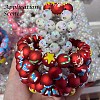 Christmas Theme Opaque Acrylic Beads OACR-E025-03-4
