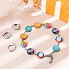 12Pcs 6 Style 304 Stainless Steel Cabochon Connector Settings STAS-SZ0001-42-7