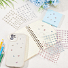 5 Sheets 5 Colors Sparkle PET Nail Art Stickers MRMJ-GA0001-14-4
