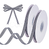 Polyester Tartan Pattern Ribbon OCOR-WH0101-157C-1