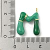 Brass Enamel Pendants KK-E093-03G-M-3
