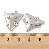 Non-Tarnish 304 Stainless Steel Pendant Rhinestone Settings STAS-P356-06P-3