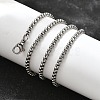 Non-Tarnish 304 Stainless Steel Box Chain Necklaces NJEW-F227-09P-06-2