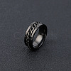 304 Stainless Steel Rotatable Chain Finger Rings for Men FS-WG60CA3-40-1