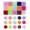 15 Colors Opaque Acrylic Beads MACR-TA0001-69-1