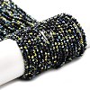 Electroplate Glass Beads Strands GLAA-H021-01B-HP03-1