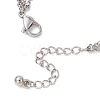 304 Stainless Steel Ring Bracelets BJEW-JB11486-02-5