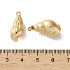 Electroplated Natural Conch Shell Pendants SSHEL-B002-01G-01-3