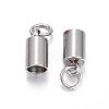 Tarnish Resistant 201 Stainless Steel Cord Ends STAS-E120-01-4.2mm-2