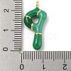 Brass Enamel Pendants KK-E093-03G-P-3