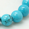 Natural Mashan Jade Round Beads Strands G-D263-12mm-M-2