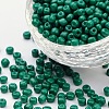 12/0 1.5~2mm Baking Paint Glass Seed Beads Loose Spacer Beads X-SEED-S001-K26-1