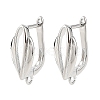 SHEGRACE Brass Hoop Earring Findings XGRQ79455-939P-1