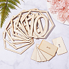 Wood Table Numbers Cards AJEW-PH0016-59-8