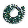 Electroplate Transparent Glass Beads Strands EGLA-N022-04A-D10-2
