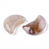 Moon Shape Natural Cherry Blossom Agate Healing Crystal Pocket Palm Stones G-T132-001H-2
