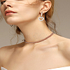 12Pcs 2 Colors Alloy Crystal Rhinestone Pendants ALRI-LP0001-05-3