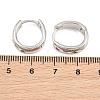 Brass Micro Pave Cubic Zirconia Hoop Earrings KK-CBA8324-01P-5