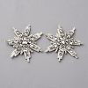 Glass Crystal Rhinestone Sew on Cloth Patches PATC-WH0008-226D-1