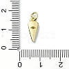 Eye Theme Brass Micro Pave Cubic Zirconia Charms KK-H475-58G-09-3