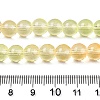 Baking Paint Transparent Glass Beads DGLA-M001-8mm-08-5