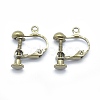 Brass Screw On Clip-on Earring Findings KK-L164-01AB-NF-2