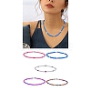 Polymer Clay Heishi Surfer Beaded Necklaces Set NJEW-SW00030-8