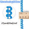 25M Metallic Yarn Lace Ribbons OCOR-GF0003-09E-2