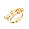 Brass Micro Pave Cubic Zirconia Pendants KK-D019-28G-10-2