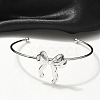 304 Stainless Steel Cuff Bangles BJEW-B107-01P-2