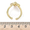 Brass Micro Pave Cubic Zirconia Cuff Rings RJEW-H256-14G-01-5