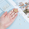 24Pcs 6 Styles Natural Shell Gold Enamel Beads BSHE-PH0001-58-3