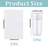 Plastic Nail Art Stamper Scraper with Cap MRMJ-CP0001-53-2