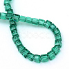Transparent Glass Bead Strands GLAA-R167-6x6-01D-3