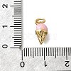 Brass Enamel Charms KK-D295-30G-03-3