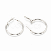 Non-Tarnish 304 Stainless Steel Hoop Earrings X-STAS-S078-07-30mm-2