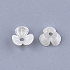 3-Petal ABS Plastic Imitation Pearl Bead Caps OACR-T018-01-2