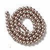 Eco-Friendly Dyed Glass Pearl Round Beads Strands HY-A008-6mm-RB046-2