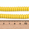 Opaque Solid Color Glass Beads Strands X-GLAA-ZX008-8mm-18K-4